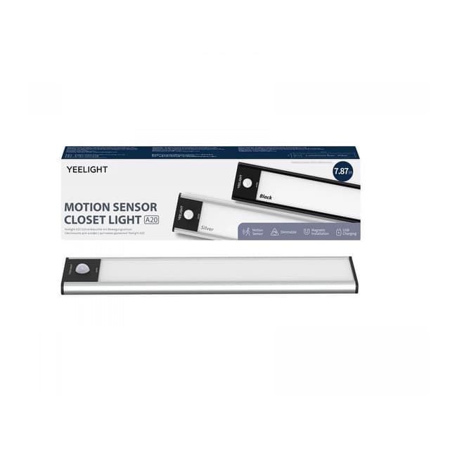 ضوء خزانة مستشعر للحركة 2700 كيلفن من يي لايت Yeelight Motion Sensor Closet Light Dimmable Ambiance Lighting 2700K Warm Lighting with a Soft Glow Hands Free Lighting