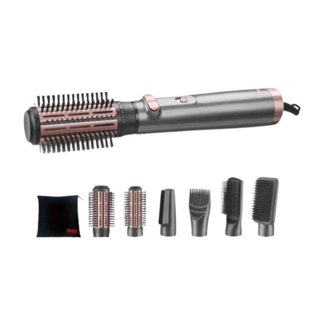 استشوار مشط حراري ومجفف شعر دي اس بي 1000 واط Dsp Professional 8 In 1 Hair Brush Dryer Set