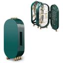 منظم مجوهرات مع مرايا مدمجة Foldable Jewelry Organizer