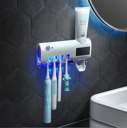 Intelligent Toothbrush Sterilizer UV Wall-Mounted Toothbrush Holder - SW1hZ2U6MzM1MjMyMg==