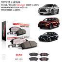 Lexus RX Toyota Highlander Mirai - Rear Carbon Fiber Ceramic Brake Pads by PowerStop NextGen (RX350 RX450h) - SW1hZ2U6MzMxODAwNg==