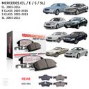 Mercedes CL E S SL - Rear Carbon Fiber Ceramic Brake Pads by PowerStop NextGen - SW1hZ2U6MzMxNzk3NQ==