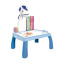 طاولة رسم للاطفال مع بروجكتر صور و 12 قلم تلوين ودفتر رسم Drawing Painting Table With Projector