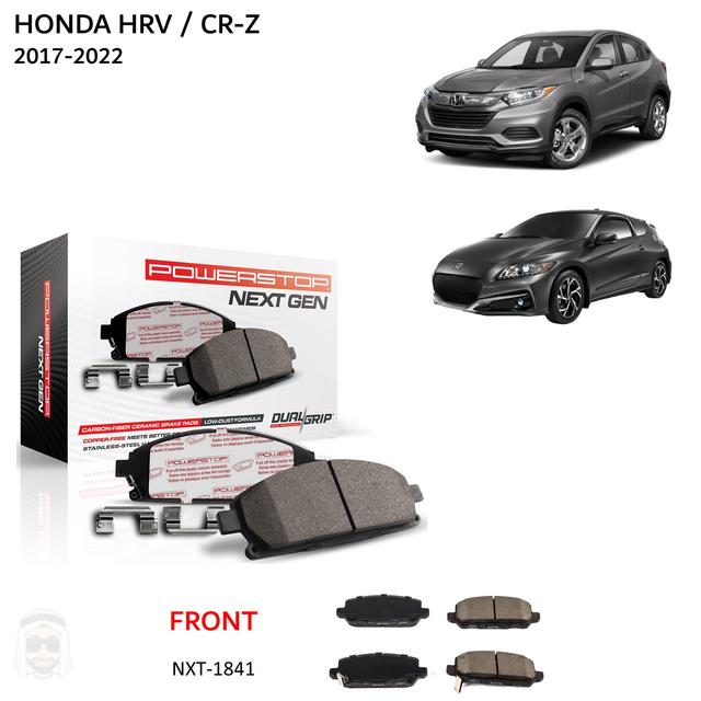 Honda HRV CR-Z 2017-2022 - Front Carbon Fiber Ceramic Brake Pads by PowerStop NextGen - SW1hZ2U6MzMxODAyMQ==