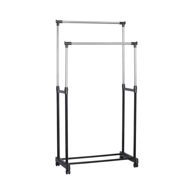 علاقة ملابس حديد عمودية مع رف تخزين Stainless Steel Clothes Rack Hanger