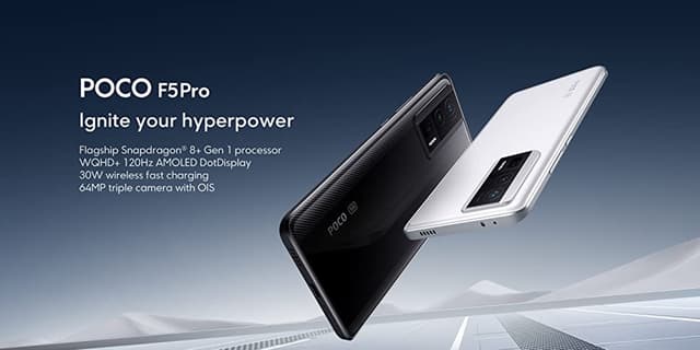 موبايل جوال بوكو F5 برو 5G رام 12 جيجا 512 جيجا تخزين أسود شاومي POCO F5 Pro