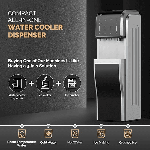 Sveria 3 In 1 Water Dispenser And Ice Maker Smart APP Remote Control
