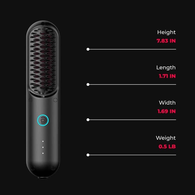 استشوار مشط حراري للشعر لاسلكي تيمو بورتا 3200 مللي أمبير 200 درجة مئوية Tymo Porta Cordless Hair Straightener Brush