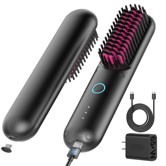 استشوار مشط حراري للشعر لاسلكي تيمو بورتا 3200 مللي أمبير 200 درجة مئوية Tymo Porta Cordless Hair Straightener Brush