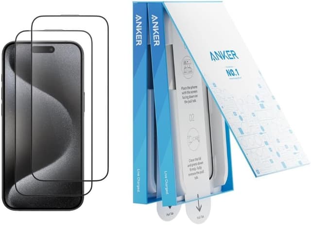 شاشة حماية جوال ايفون 16 برو ماكس انكر Anker iPhone 16 Pro Max Screen Protector
