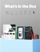 اشتراك للسيارة متنقل راف باور 12 فولت مع باوربانك 24000 مللي أمبير وكشاف طوارئ​ RAVPower 3in1 Jump Starter And Power Bank with LED Flashlight