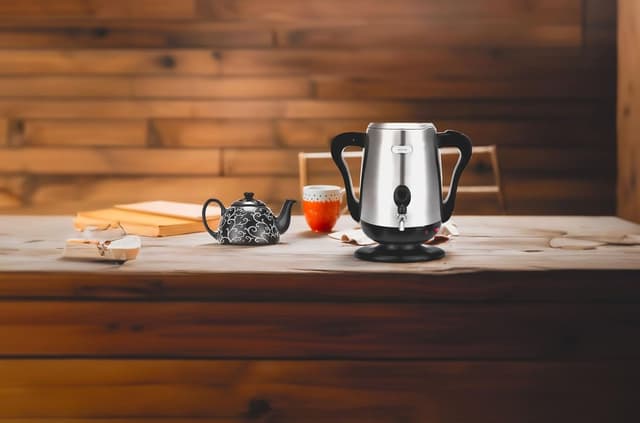 غلاية ماء كبيرة شاي سماور كهربائي​ جرين لايون 1800 واط 3.5 لتر Green Lion Electric Samovar