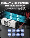 اشتراك للسيارة متنقل راف باور 12 فولت مع باوربانك 24000 مللي أمبير وكشاف طوارئ​ RAVPower 3in1 Jump Starter And Power Bank with LED Flashlight