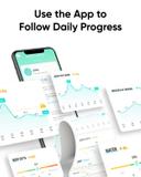 ميزان الكتروني يوفي للجسم مع تطبيق ذكي Smart Scale A1 With Bluetooth