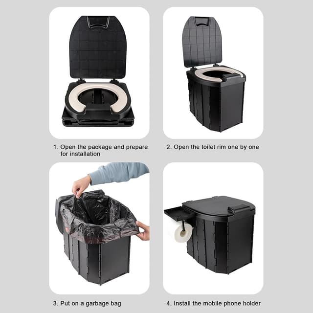 حمام متنقل للبر​ قابل للطي Portable Outdoor Toilets