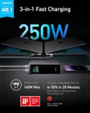 باور بانك شاحن متنقل انكر برايم 27650 مللي أمبير 250 واط Anker Prime 737 Powercore Power Bank