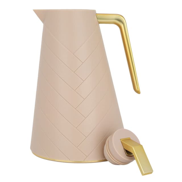 ترامس السيف غاليري حافظة للحرارة 1 لتر بلاستيك السيف غاليري بني فاتح Al Saif Gallery Glory Pro Thermos