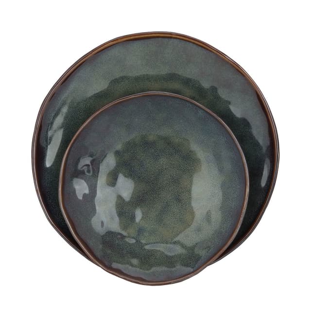 طقم سفرة سيراميك لون أخضر 24 قطعة من السيف غاليري Al Saif Gallery Green Ceramic Dining Set24 Pieces