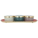 Al Saif Gallery India Colorful Box Set Oval Pink With Gold 4 Pieces