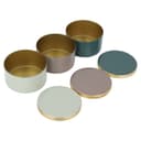 Al Saif Gallery India Colorful Box Set Oval Pink With Gold 4 Pieces