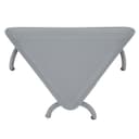 ستاند تقديم طعام هندي مثلث مع ارجل منحنية من السيف غاليري لون رمادي Al Saif Gallery India Stand Large Light Grey Triangular Shape With Round Legs