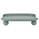 Al Saif Gallery India Light Green Medium Serving Plate With Round Legs