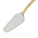 طقم تقديم كيك ستانلس ستيل سكين و ملعقة انديا بلون فضي و يد ذهبية قطعتين السيف غاليري  Al Saif Gallery India Silver Cake Serving Knife Set With Golden Stone Handle Two Pieces