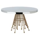 حامل كيك هندي فضي مع قاعدة ذهبية من السيف غاليري Al Saif Gallery India Silver Stand Cake With Gold Base