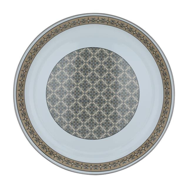 Al Saif Gallery Heritage Vegetable Bowl 45 Cm White Wooded Beige