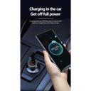 شاحن سيارة اي كيو تاتش منفذين 38 واط مع وصلة تايب سي 1.2 متر IQ Touch Dual Car Charger With Type-C Charging Cable