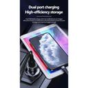 شاحن سيارة اي كيو تاتش منفذين 38 واط مع وصلة تايب سي 1.2 متر IQ Touch Dual Car Charger With Type-C Charging Cable