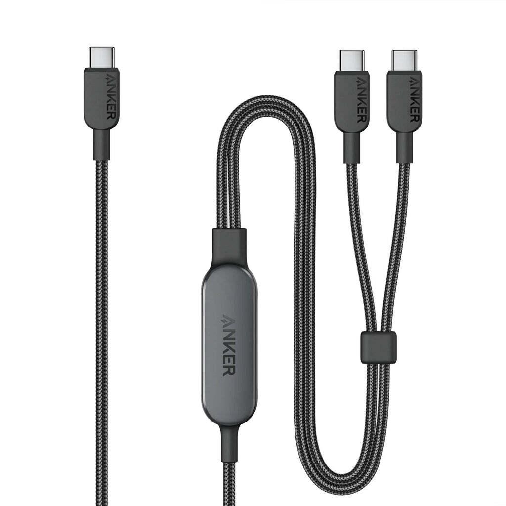 وصلة شاحن تايب سي مخرجين انكر 1.2 متر 140 واط Anker 2 in 1 USB-C to USB-C Cable