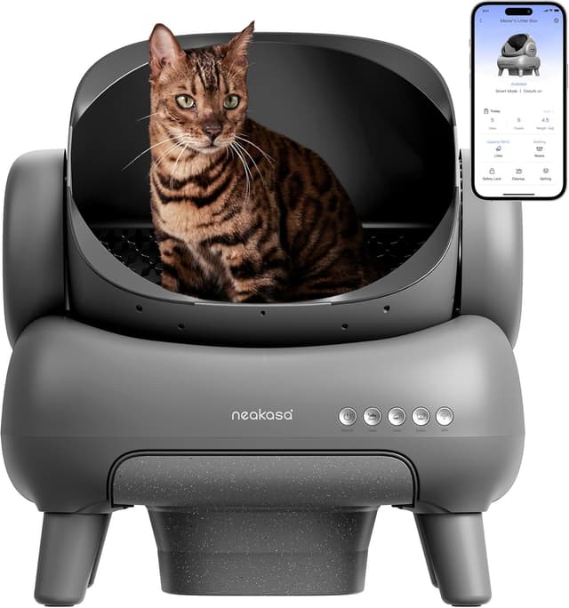 لتر بوكس صندوق فضلات القطط نيكاسا مع نظام تنظيف ذاتي وتطبيق ذكي Neakasa M1 Open-Top Self Cleaning Cat Litter Box