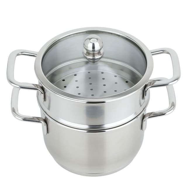 طنجرة بخار تركي 120 سم السيف غاليري Al Saif Gallery Small Steam Cooker Turkish Steel 12Cm