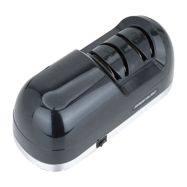 مسن سكاكين كهربائي باستطاعة 50 واط باللون الأسود من السيف غاليري Al Saif Elec Knife Sharpener 50 Watt Black