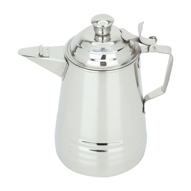 دلة قهوة ستانلس ستيل 1 لتر السيف غاليري Al Saif Gallery Silver Steel Coffee Bag 1 Liter Indian