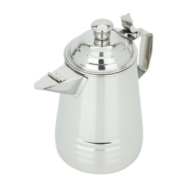 دلة قهوة ستانلس ستيل 1 لتر السيف غاليري Al Saif Gallery Silver Steel Coffee Bag 1 Liter Indian