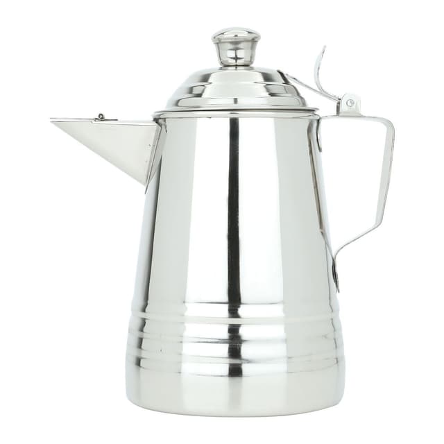 دلة قهوة ستانلس ستيل 1 لتر السيف غاليري Al Saif Gallery Silver Steel Coffee Bag 1 Liter Indian