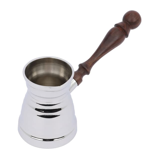 دلة قهوة تركية نحاس قياس 3 فضي السيف غاليري Al Saif Gallery Turkish Coffee Pots Silver Brass Size 3