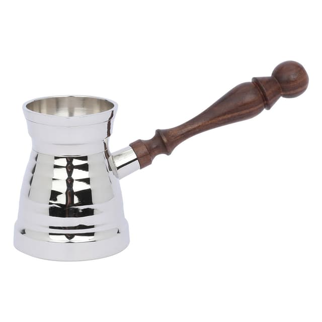 دلة قهوة تركية نحاس قياس 3 فضي السيف غاليري Al Saif Gallery Turkish Coffee Pots Silver Brass Size 3