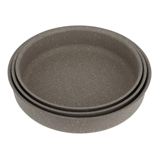 Al Saif Gallery Round Turkish Granite Oven Trays Set 3 Pieces