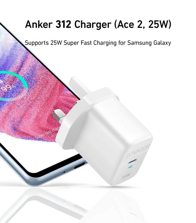 Anker 25W Wall Charger with a USB-C Power Delivery Port