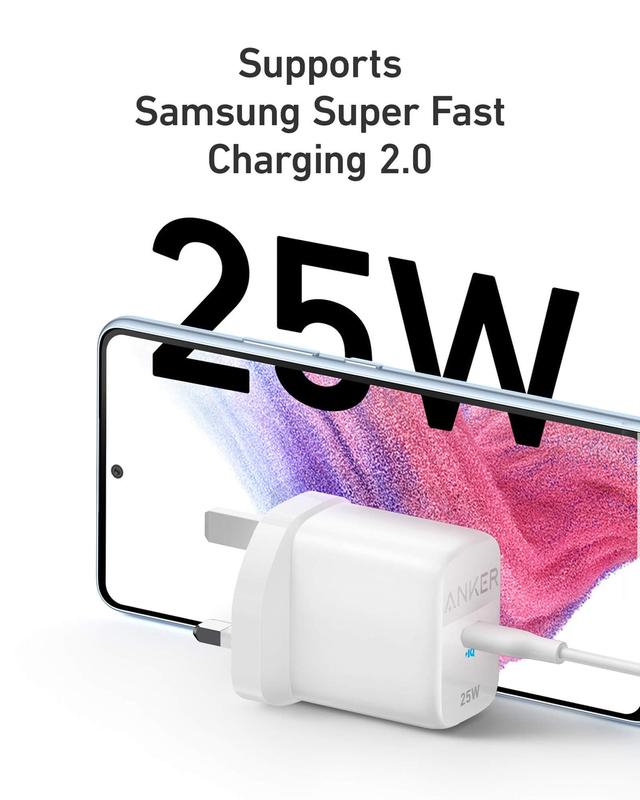 Anker 25W Wall Charger with a USB-C Power Delivery Port