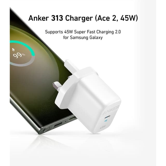 Anker 313 45W Wall Charger with a USB-C Power Delivery Port