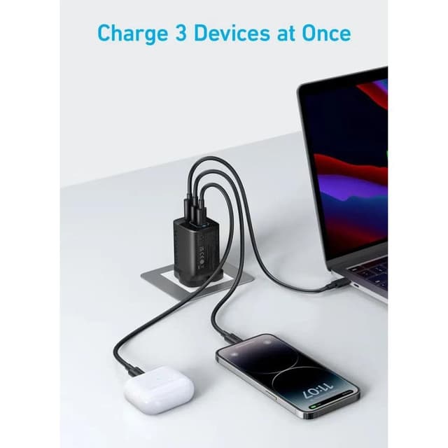 Anker 336 67W USB C Wall Charger With 3 Ports