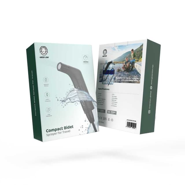 شطاف المسافر المتنقل جرين لايون 800 مللي أمبير 1.2 متر Green Lion Compact Bidet Sprayer