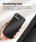 Ringke Onyx Case Compatible with iPhone 16, Enhanced Grip Tough Flexible TPU Shockproof Rugged TPU Bumper Drop Protection Phone Cover [ Designed for iPhone 16 ]- Black - SW1hZ2U6MzM3MDczOA==