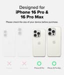 حماية كاميرا أيفون 16 برو / برو ماكس ذات طبقات حماية متعددة 2 قطعة رينجكي Ringke Camera Glass Compatible with iPhone 16 Pro / 16 Pro Max Camera Lens Protector