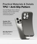 Ringke Onyx Case Compatible with iPhone 16 Pro, Enhanced Grip Tough Flexible TPU Shockproof Rugged TPU Bumper Drop Protection Phone Cover [ Designed for iPhone 16 Pro ]- Gray