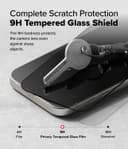 Ringke Privacy Tempered Glass [Easy Slide ] [Anti Spy] Compatible with iPhone 16 Pro Screen Protector, Easy to Install Case Friendly Privacy Screen Protector- 2 Pack, W Installation Jig